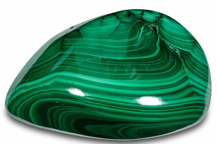 Banded Polished Malachite Specimen - DR Congo #288222